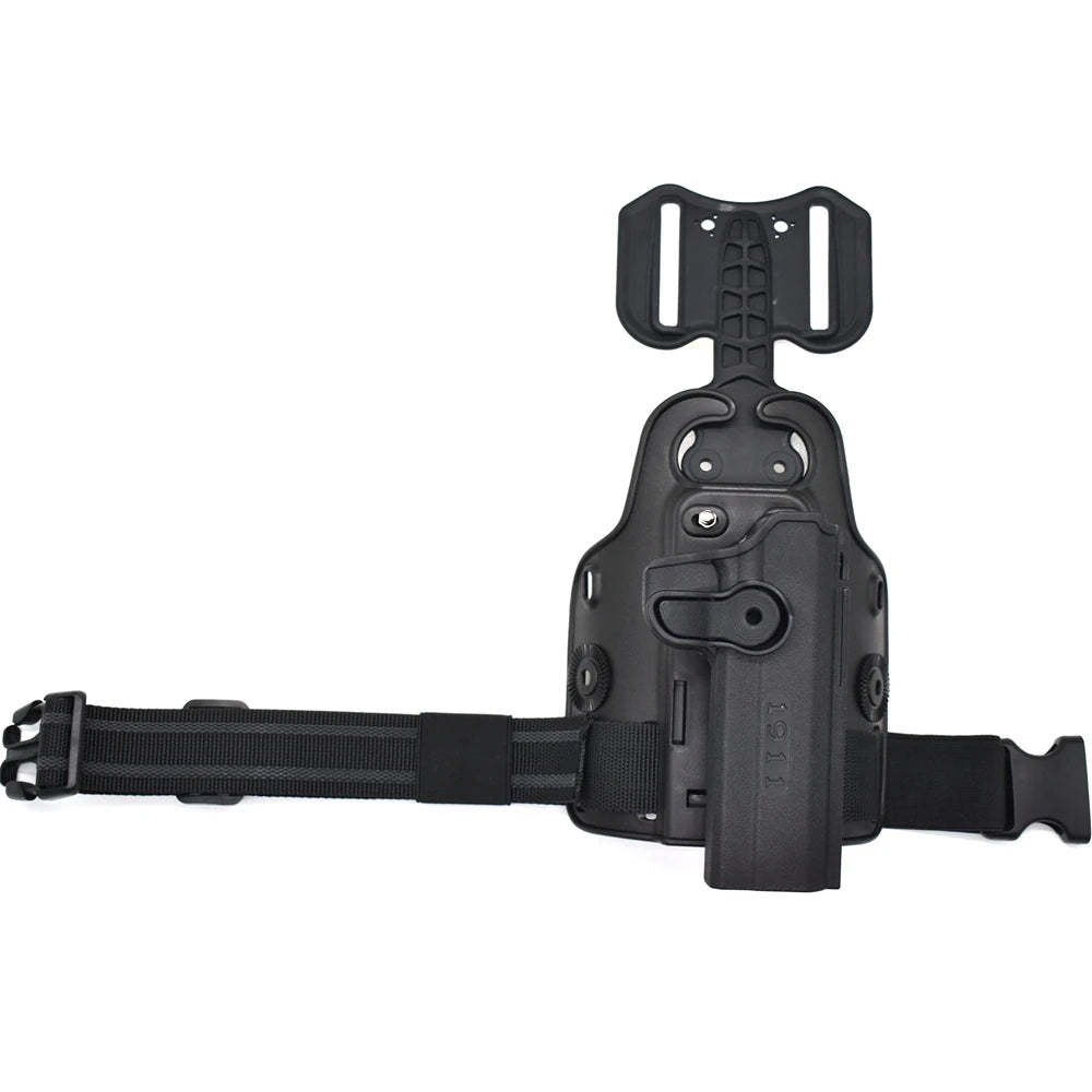 Outdoor Tactical Thigh Drop Leg Holster - Compatible with Glock 17, Beretta M9, Colt 1911, PX4 Storm for Hunting
