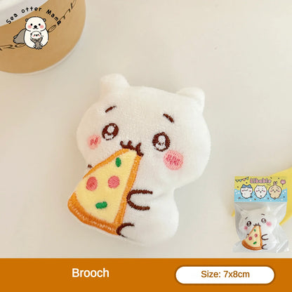 Chiikawa Plush Cartoon Pendant - 1/3PCS Cute Doll Brooch Backpack Keychain Decoration Accessories