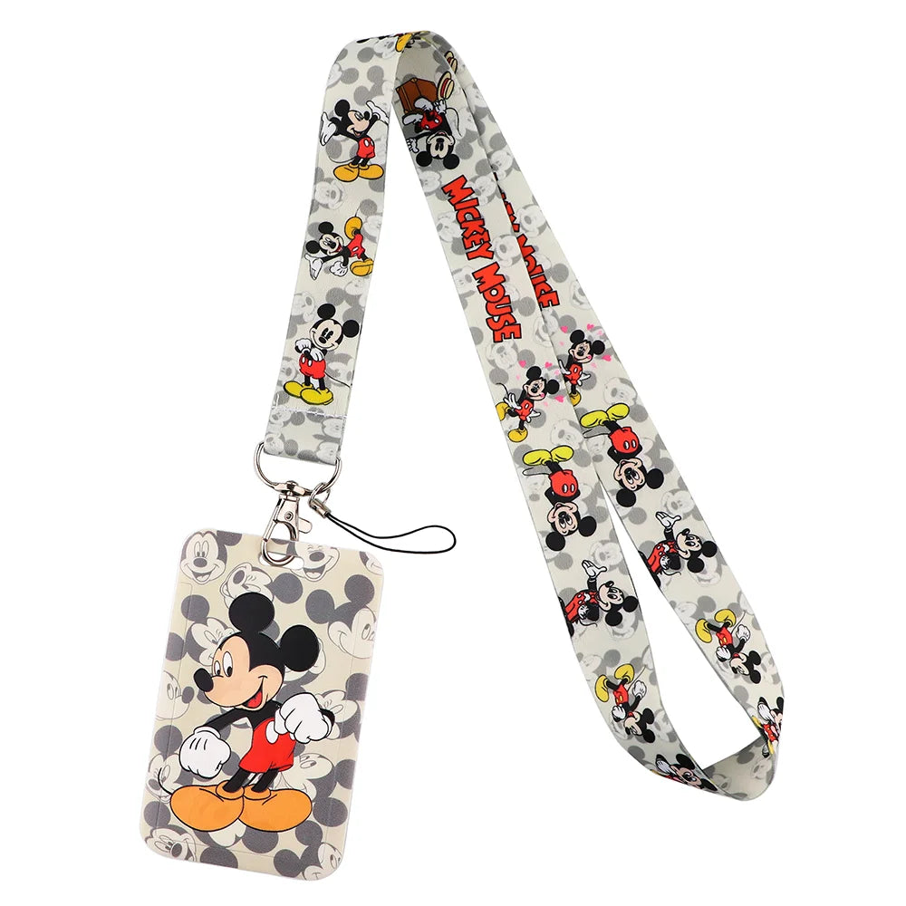 Cartoon Stitch Credential Holder Lanyard – Cute Neck Strap for Keychain, Pass & Credit Card Holder Accessories