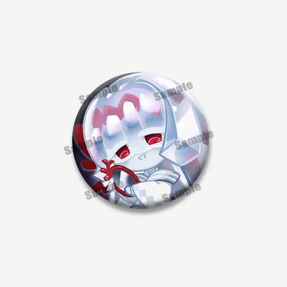 Cookie Run Kingdom Shadow & Milk Button Brooch – Cute Cartoon Enamel Pin for Bags, Clothing & DIY Accessories