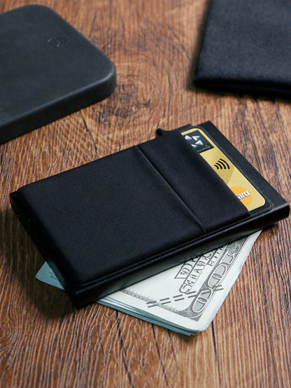 RFID Credit Card Holder for Men – Slim Minimalist Metal Wallet, Luxury ID Bank Card Case, Compact Carteras
