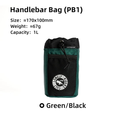 C-HOLD Bike Handlebar Stem Bag — Insulated Water Bottle & Snack Storage Pouch for Touring, Commuting, Bikepacking