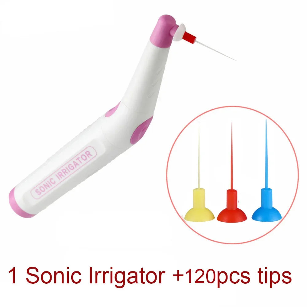 Dentistry Endo Sonic Irrigator with 120PCS Tips – Dentist Vibration Cleaning Instrument for Root Canal Treatment