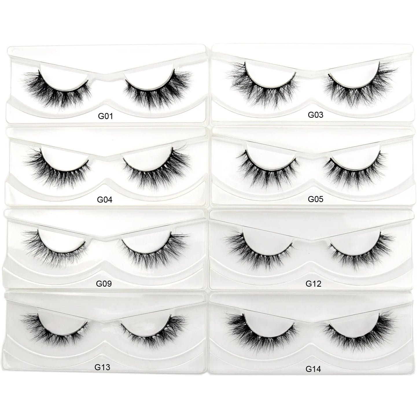 Visofree 3D Mink Eyelashes – 30/40/100 Pairs Handmade Full Strip Lashes with Tray, Cruelty-Free False Lashes for Makeup