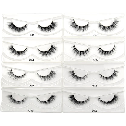 Visofree 3D Mink Eyelashes – 30/40/100 Pairs Handmade Full Strip Lashes with Tray, Cruelty-Free False Lashes for Makeup