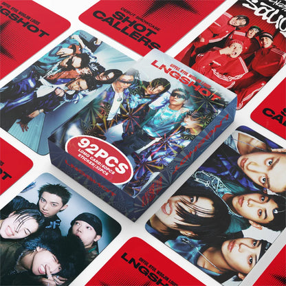 92PCS LNGSHOT Idol Lomo Cards - SHOT CALLERS Album Photo Collection Fan Gift Set