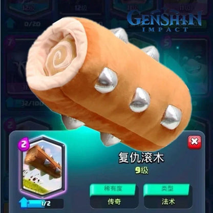 35cm Clash Royale Plush Toy — Log & Baby Dragon Soft Stuffed Cartoon Doll Gift
