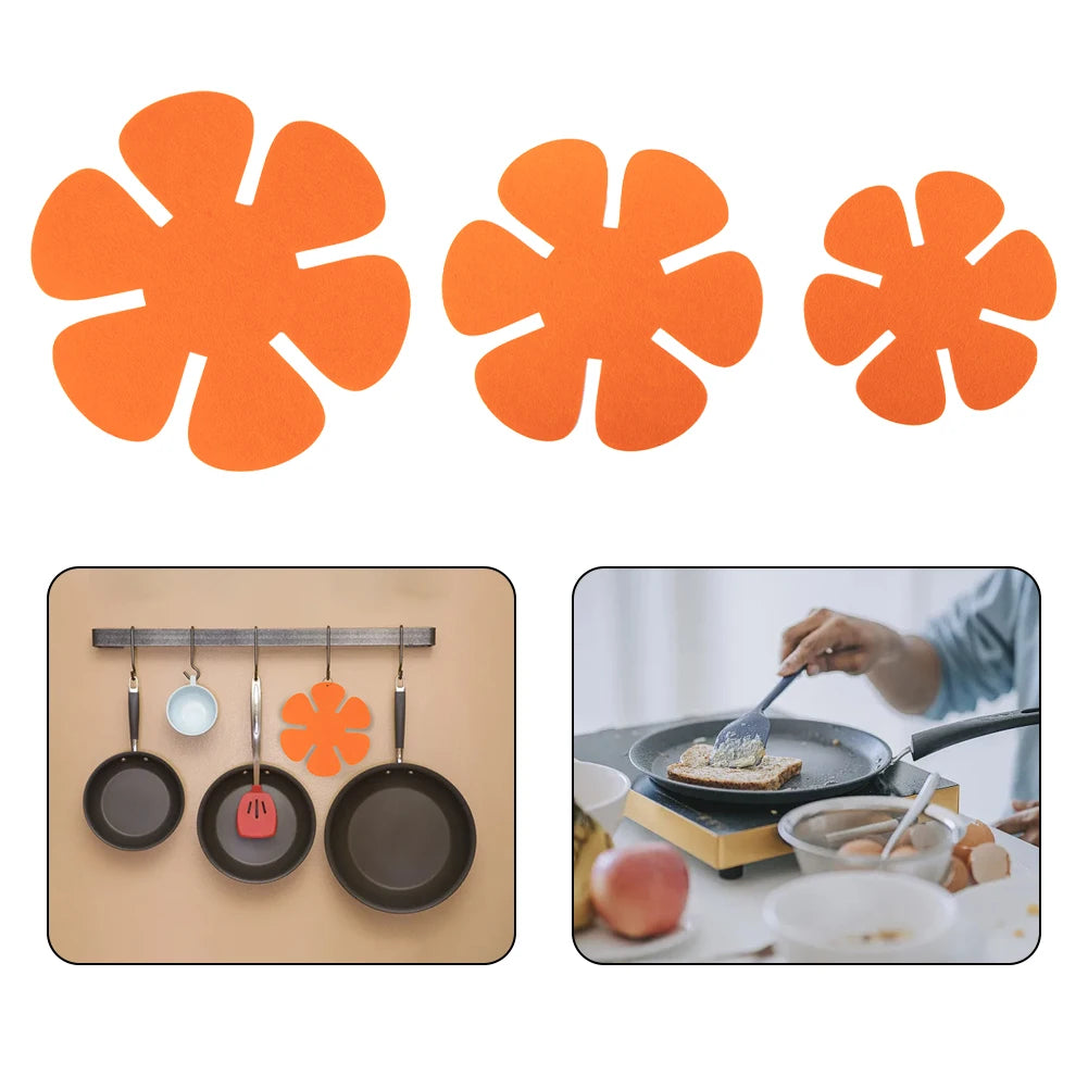 12-Piece Felt Pot and Pan Protectors Set - Anti-Scratch, Non-Stick Divider Pads for Cookware, Heat Insulation Bottom Protectors for Kitchen Tools