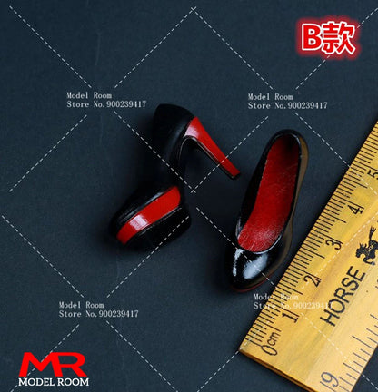 1/6 Scale Fashion Girl High Heel Shoes — Stiletto Court Shoe Model for 12" TBL PH Female Action Figures