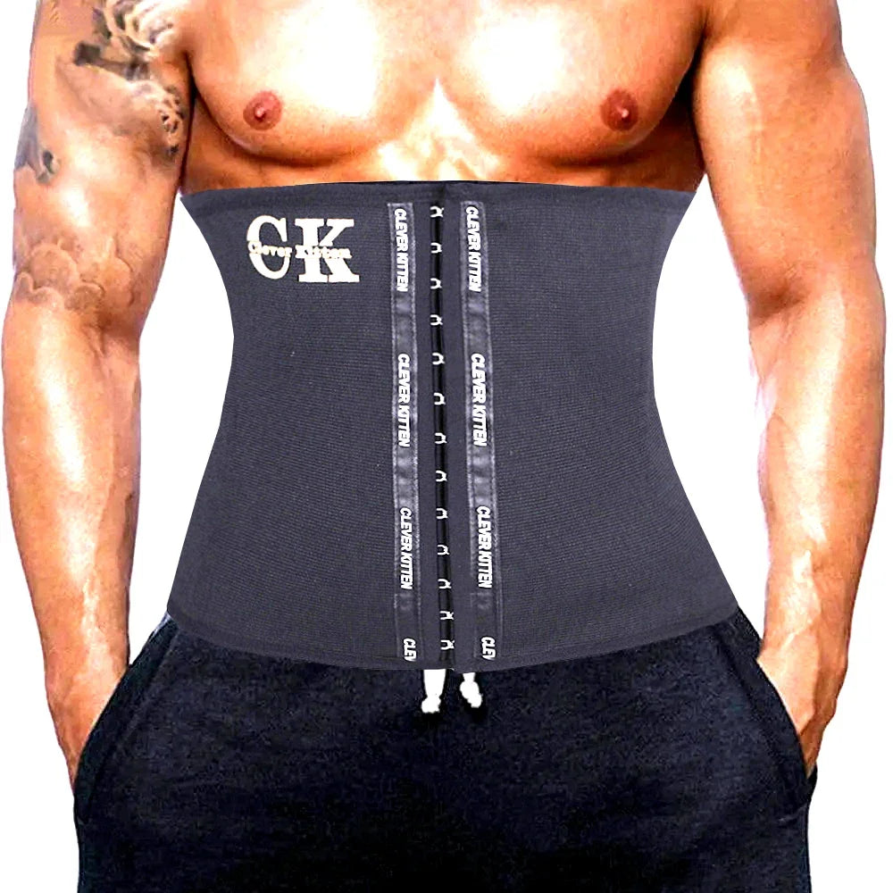 Men’s Waist Trainer Sports Belt — Weight Loss Waist Cincher Trimmer Girdle Corset Body Shaper Wrap