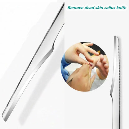 Stainless Steel Foot Callus Remover - Pedicure Exfoliating Scraper for Dead Skin and Callus Foot Care