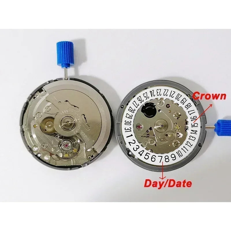 NH35 Premium Automatic Mechanical Movement NH35A 24 Jewels Self-Winding Watch Movement – High Accuracy Replacement with Date Wheel (3/3.8/6 Position)