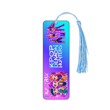 KPop Demon Hunters Huntrix Cartoon Bookmarks – Cute Anime Stationery for Fans & Students