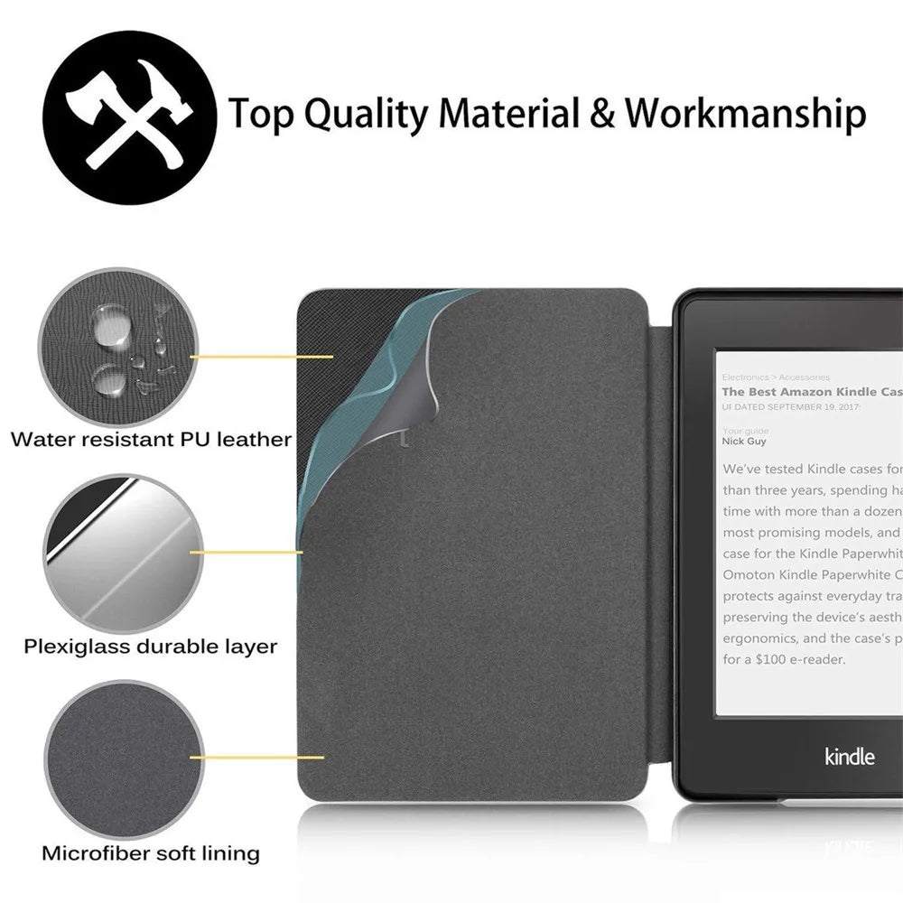 Case for Kindle Paperwhite 2024/2022/2021 – Magnetic ColorSoft Cover for 1st–12th Gen, 6–7 Inch E-Reader Shell
