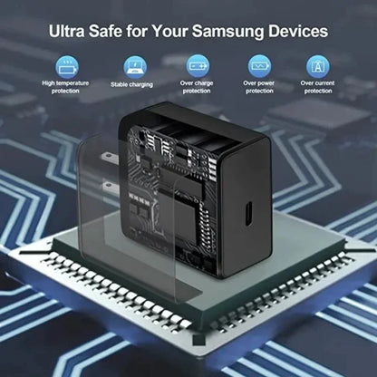 PD 45W USB-C Fast Charger — High-Speed Wall Adapter for Samsung Galaxy S24/S23 Ultra, Note, iPhone 15, Xiaomi 14