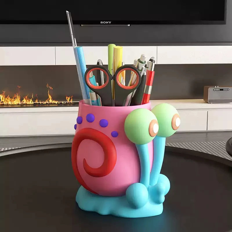 SpongeBob SquarePants Gary Resin Figure — Cute Desktop Pen Holder & Collectible Decoration