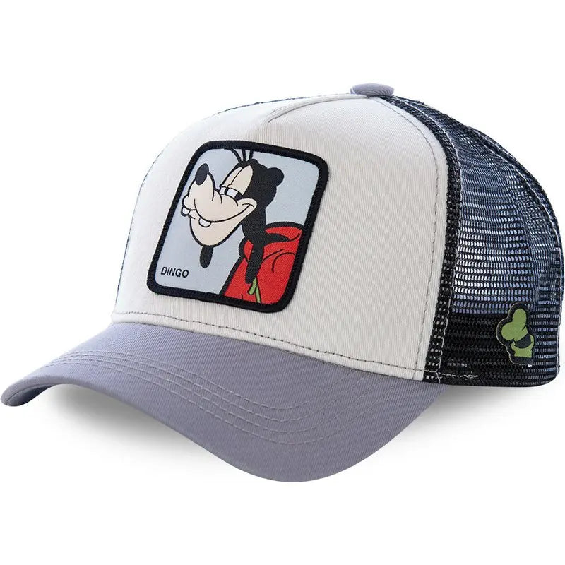 High-Quality Disney Anime Cartoon Snapback – Cotton Baseball Cap for Men & Women, Hip Hop Dad Hat, Trucker Mesh Hat