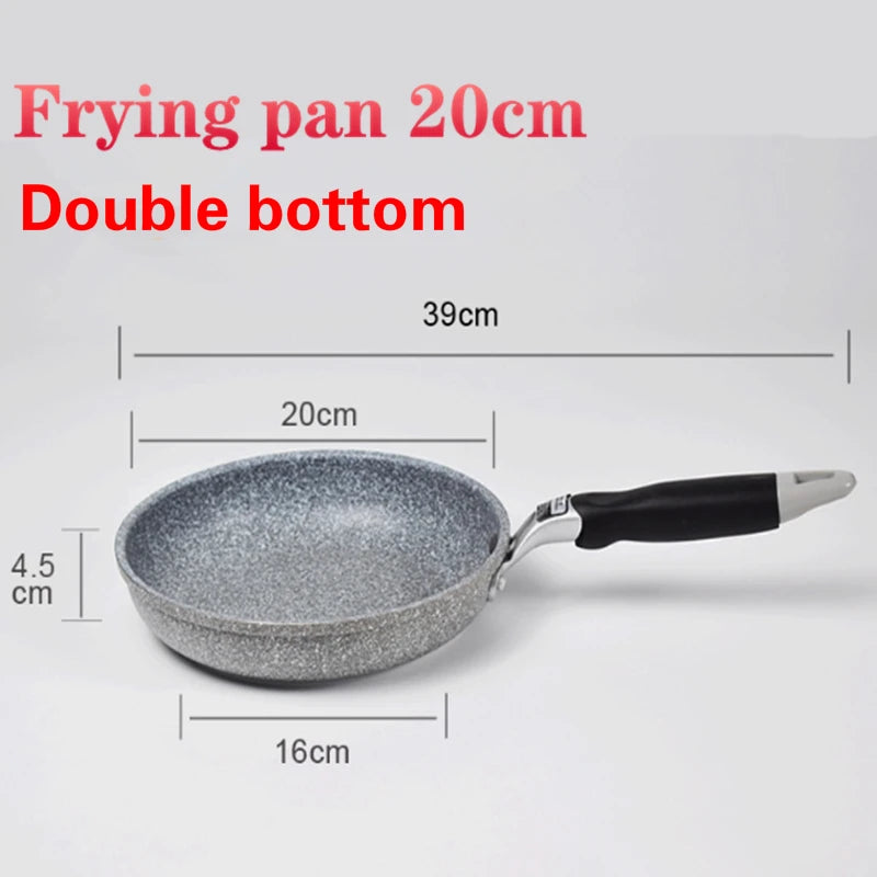 Durable Non-Stick Stone Frying Wok – Ceramic Skillet Pan for Induction, Gas Stove & Kitchen Cooking Set