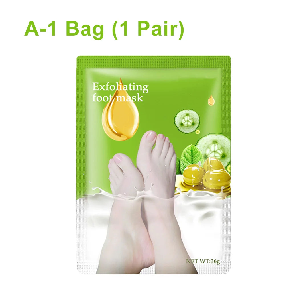 Exfoliating Foot Mask & Pedicure Socks – Dead Skin Removal, Whitening Foot Care, Foot Spa Scrub & Skin Refreshment