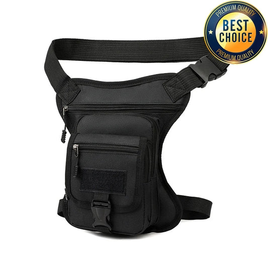 Camouflage Motorcycle Drop Leg Bag – Waterproof, Multifunctional Waist Bag for Travel, Hiking & Outdoor Riding