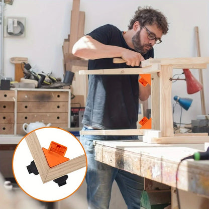 1/4PCS 90° Corner Clamps for Woodworking – Adjustable Quick Spring-Loaded Clamps for Cabinets & Photo Framing