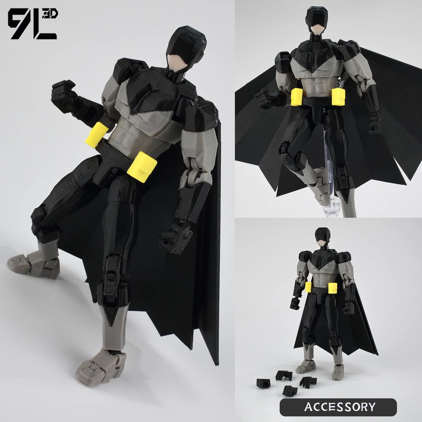 9L 3D Printed Invincible Tech Jacker T13 Lucky13 Action Figure – Multi-Jointed Motorcycle Collectible Model Toy Titan13