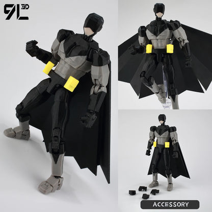 9L 3D Printed Invincible Tech Jacker T13 Lucky13 Action Figure – Multi-Jointed Motorcycle Collectible Model Toy Titan13