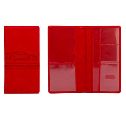 Car Registration & Insurance Holder – Leather Driving License Cover, Auto Documents Storage Bag & Credit Card Holder