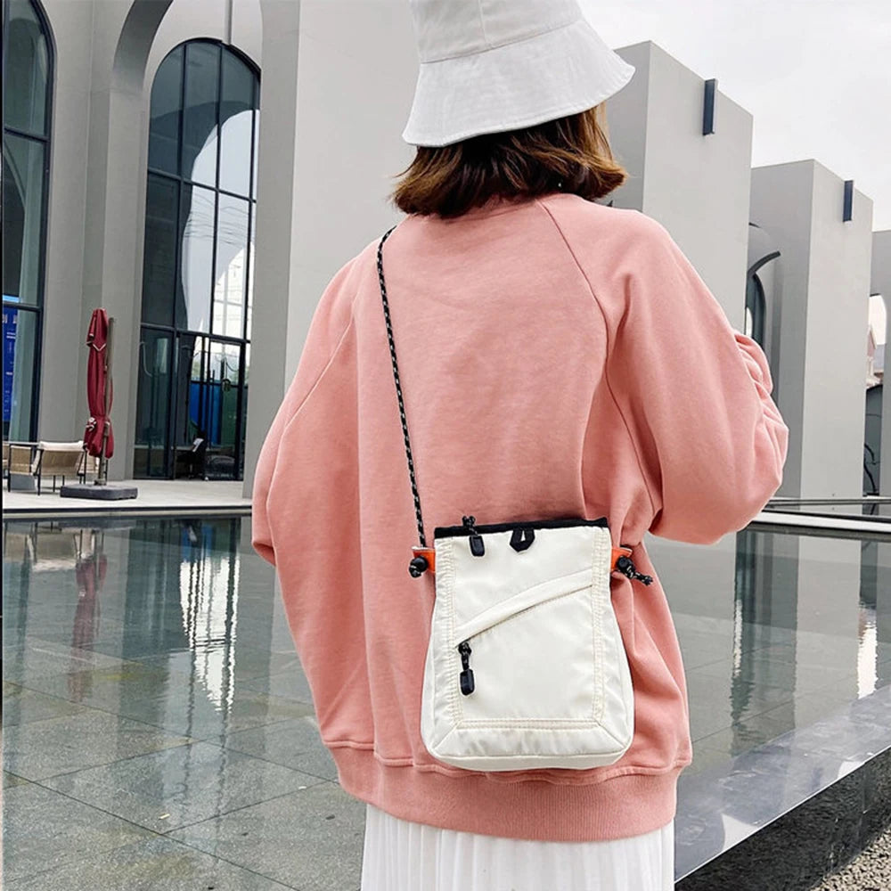 Fashion Mini Waterproof Messenger Bag: Small Square Travel Bag for Men and Women - Casual Shoulder Crossbody Mobile Phone Bag
