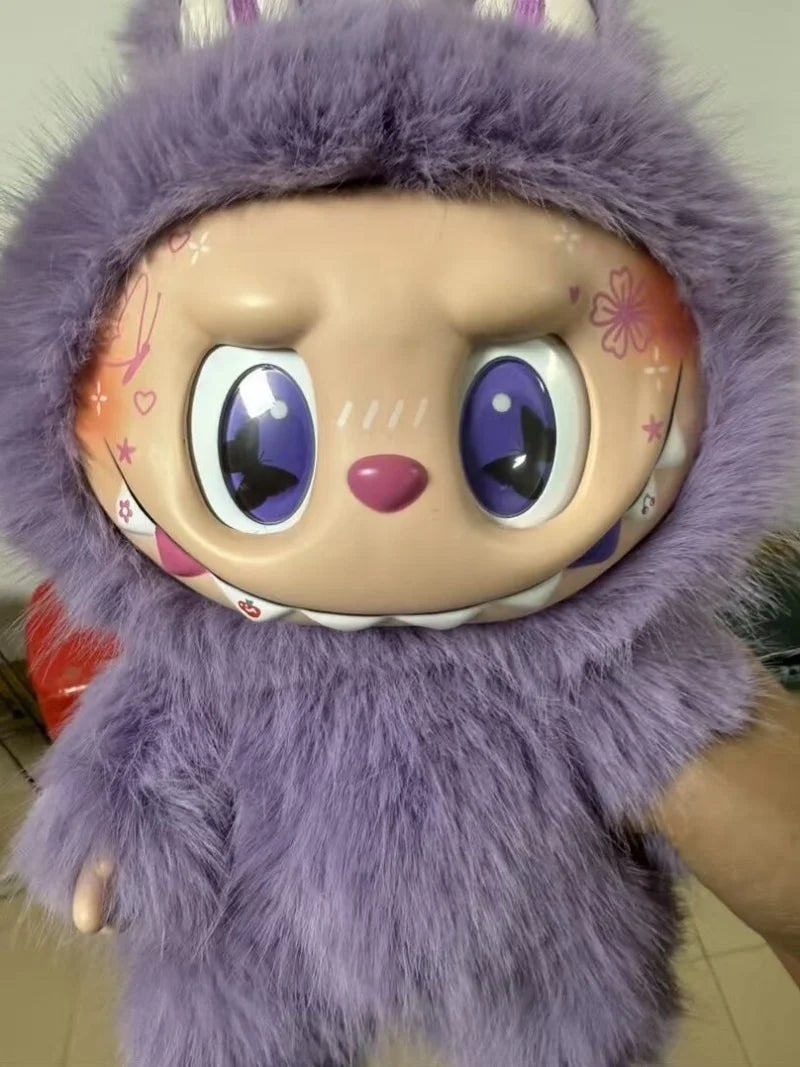 38cm Labubu Zimomo Angel Vinyl Figure – Creative DIY Monster Pendant Toy Gift