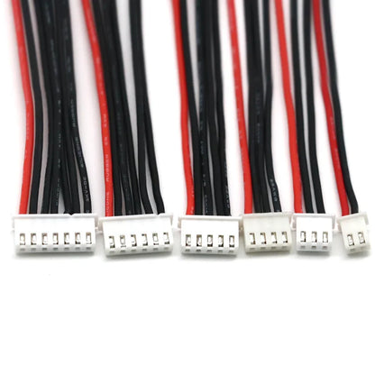 10pcs Lipo Battery Balance Charger Cables – 1S to 8S, IMAX B6 Connector, 30/20/15/10cm Single Head Wire