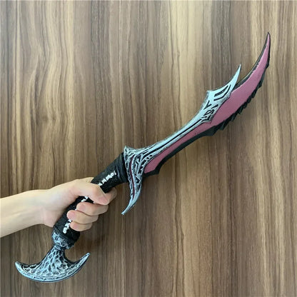 Halloween Cosplay Knife Prop - PU Safety Short Knife Replica for Role Playing & Costume Events