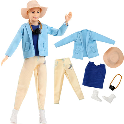 NK Mix 12" Fashion Doll Shoes & Clothes — Casual Leather Sneakers, Boots & Slippers for Boy & Princess Dolls