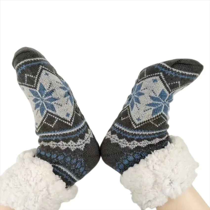 Men's Fluffy Winter Socks – Warm Thermal Non-Slip Fuzzy Socks, Soft Plush Thickened Indoor Socks, Cozy Gifts 2023