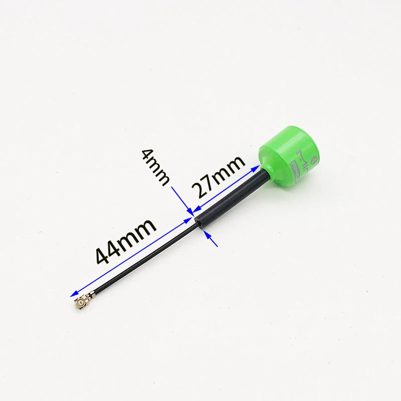 5.8G 4 RHCP Lollipop FPV Antenna – High Gain 2.8dBi SMA/RP-SMA/MMCX/UFL for Racing Drones