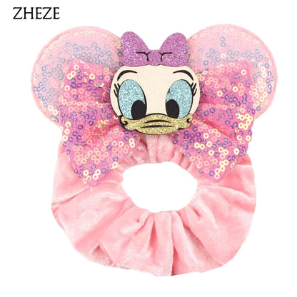 Velvet Mouse Scrunchies - Cute Elastic Ponytail Holders & Hair Accessories for Girls