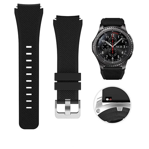 22mm Silicone Watch Strap for CMF Watch Series - Replacement Sport Band for CMF Watch 3 Pro, Watch Pro 2 and Compatible Models
