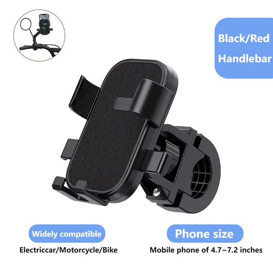 Anti-Slip Bike Phone Holder - 360° Rotatable Adjustable Bicycle Mount Bracket for Outdoor Cycling