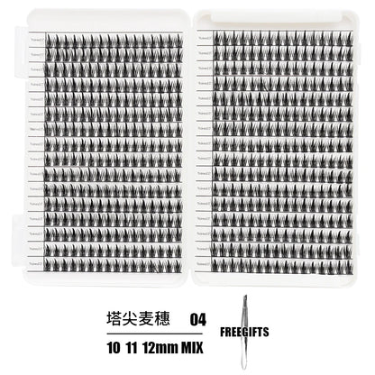 Individual Lash Extensions Kit – DIY Cluster Eyelash Book, False Lashes for Home Makeup