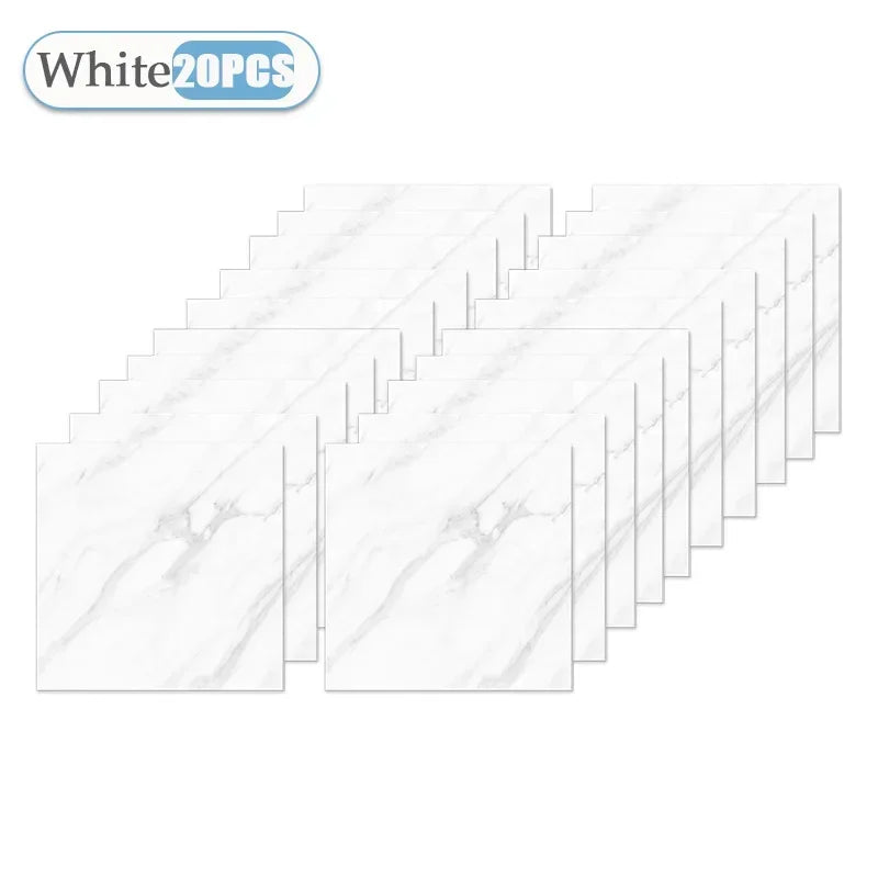 Self-Adhesive Wallpaper Tile Stickers - Waterproof 30x30cm Kitchen & Bathroom Home Decor
