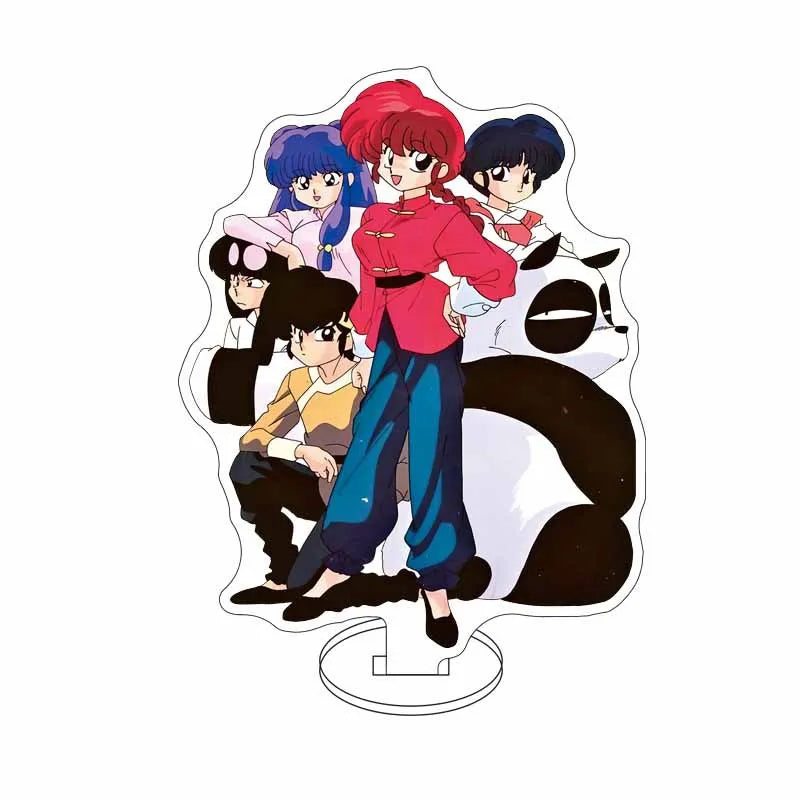 Ranma 1/2 Acrylic Stand Figure — 15cm Tendou, Akane, Hibiki & Ryoga Anime Model Plate, Cartoon Doll for Bedroom Display