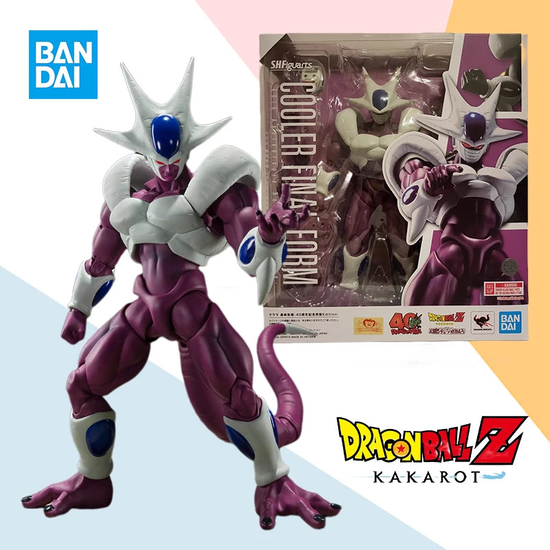 Bandai SHF Dragon Ball Cooler Final Form Action Figure – 40th Frieza Brother Anime Collectible Toy, Finished Model Gift for Kids