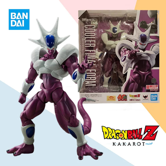 Bandai SHF Dragon Ball Cooler Final Form Action Figure – 40th Frieza Brother Anime Collectible Toy, Finished Model Gift for Kids