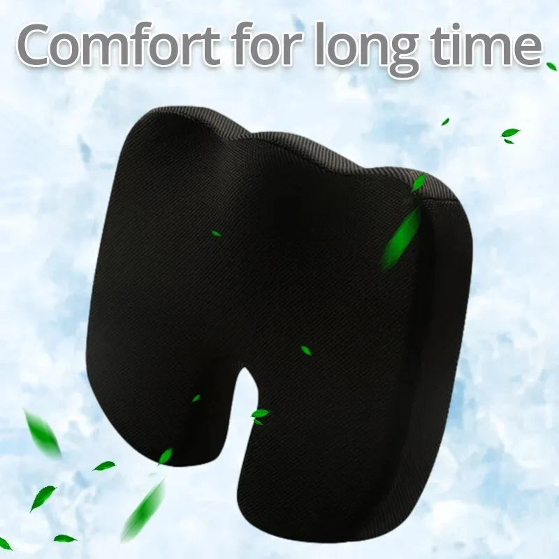 Memory Foam Seat Cushion – Office Chair & Home Use, Ergonomic Pillow for Back Pain Relief