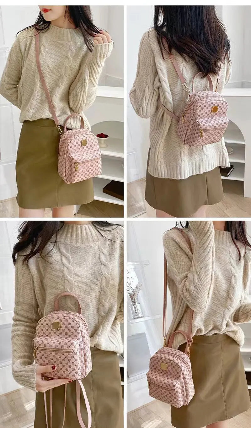 Classic Women’s Backpack – Fashionable School & Daily Shopping Bag for Girls