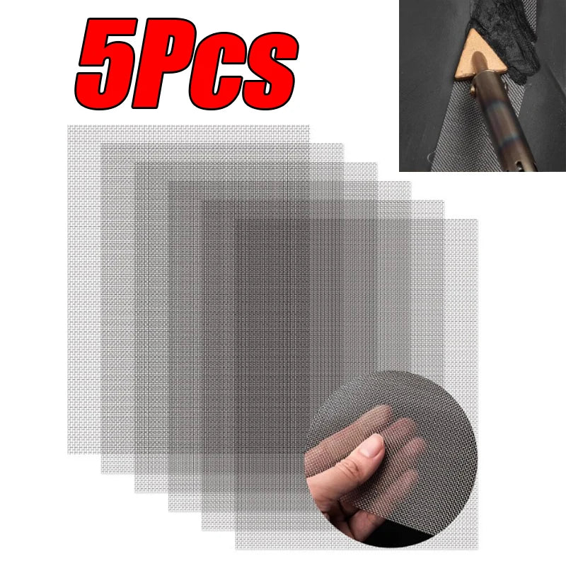 Stainless Steel Bumper Repair Mesh - Plastic Crack Welding Net for Car Body Vents and Auto Repair Tools 1-5PCS