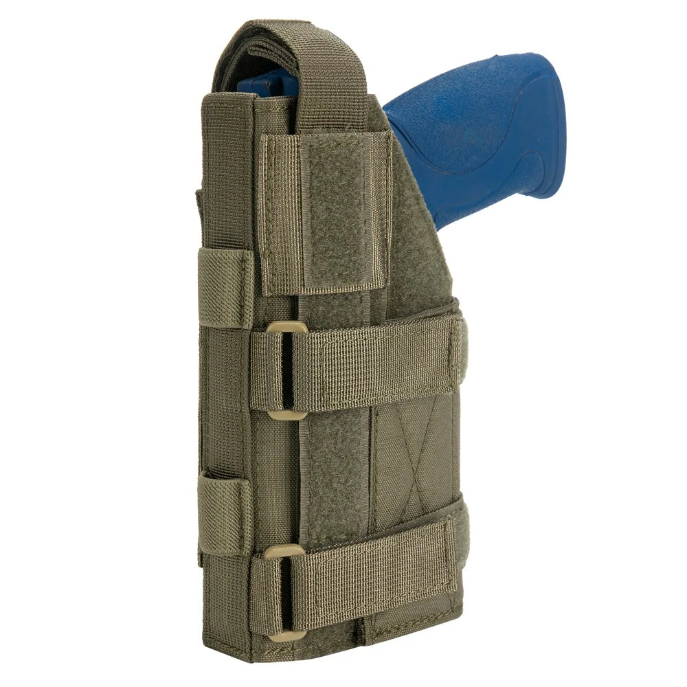Left Hand Tactical Pistol Holster - Adjustable Glock 17 Gun Case with Magazine Pouch for Hunting & Outdoor Use