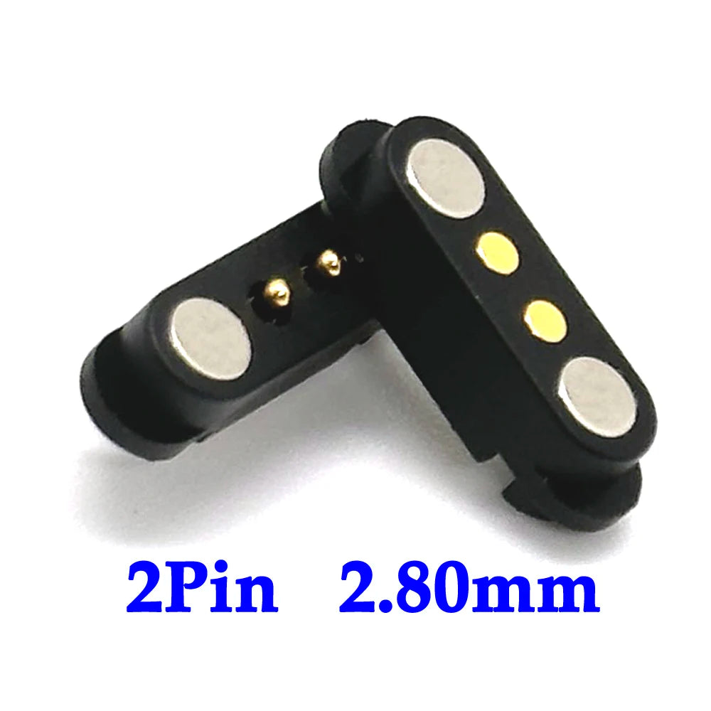 2A DC Magnetic Pogo Pin Connector Set - 2Pin 3Pin 4Pin 5Pin Spring Loaded Male Female Power Socket for Electronics Projects
