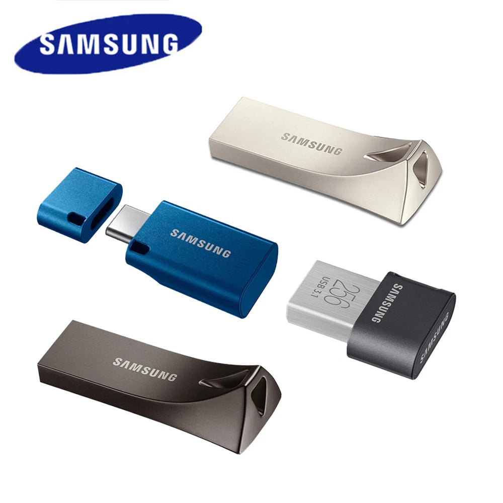 Samsung USB 3.1 Flash Drive - Type-C Metal Pen Drive 64GB–512GB High-Speed Memory Stick