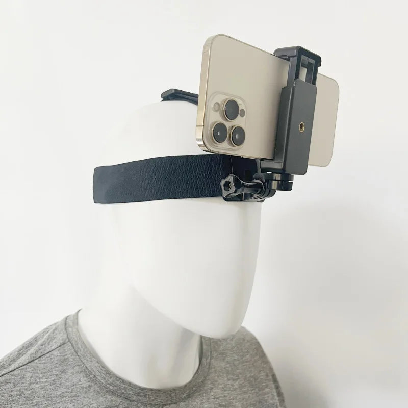 POV Video Headband Mount - Hands-Free Mobile Phone Shooting Bracket